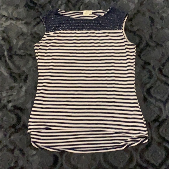 St tropez sleeveless striped t shirt - Picture 1 of 1